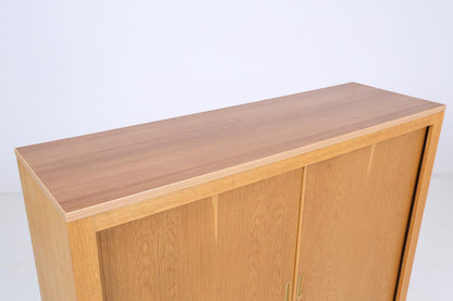 Werner Stehroll Rollladenschrank 60er Jahre | Mid Century Vintage Schrank Bücherschrank Highboard Holz Aufbewahrung Aktenschrank