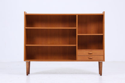 Vintage Teak Regal 60er Jahre | Mid Century Schubladen Vintage Flur BücherregalAufbewahrung Retro Holz
