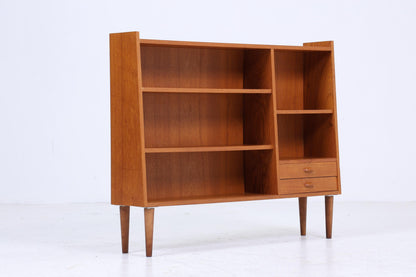 Vintage Teak Regal 60er Jahre | Mid Century Schubladen Vintage Flur BücherregalAufbewahrung Retro Holz
