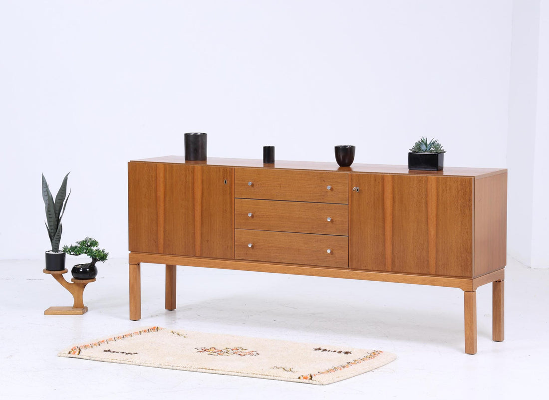 Palette Möbelwerk Sideboard 70er Jahre | Mid Century Schubladen Anrichte Schrank Retro 60er