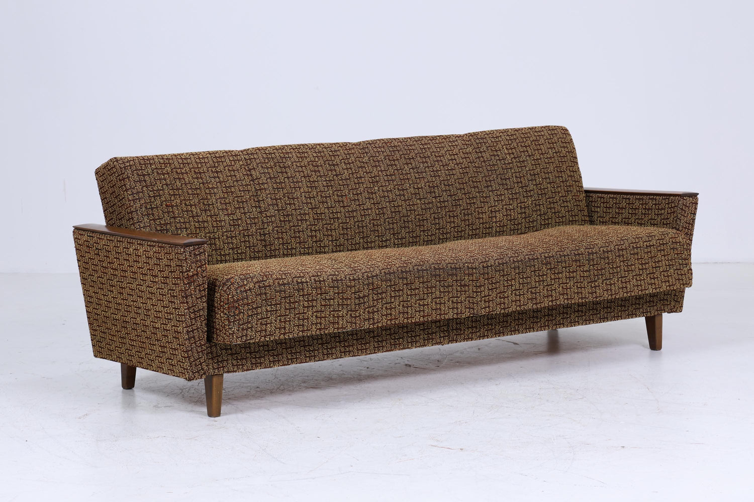 Vintage Sofa 60er Jahre | Mid Century Klapp  Couch Stoff Daybed Lounge Retro 70er