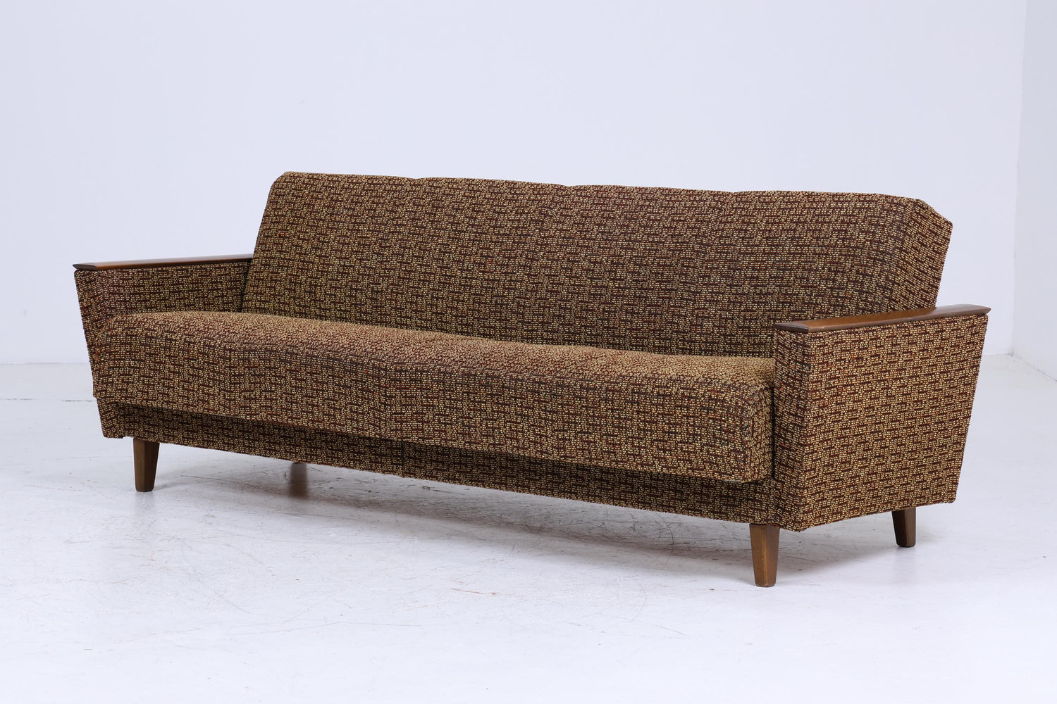 Vintage Sofa 60er Jahre | Mid Century Klapp  Couch Stoff Daybed Lounge Retro 70er