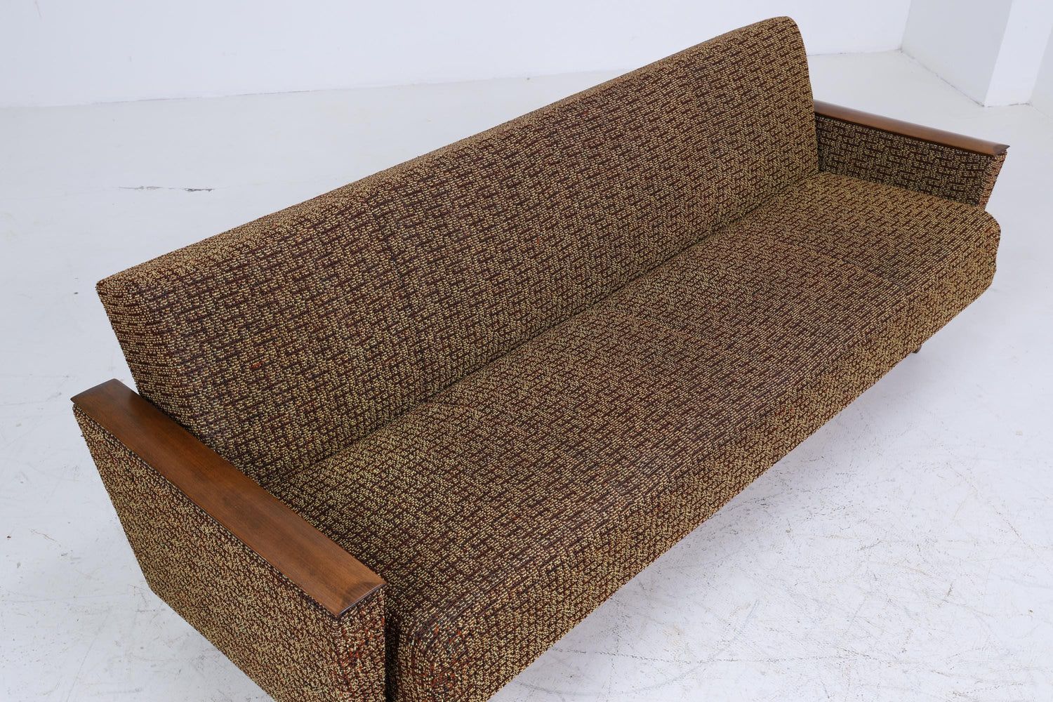 Vintage Sofa 60er Jahre | Mid Century Klapp  Couch Stoff Daybed Lounge Retro 70er