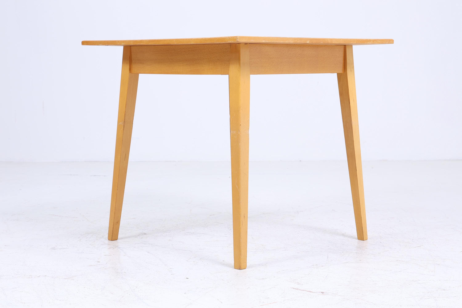Kleiner Vintage Küchentisch 60er Jahre | Mid Century Esstisch Tisch Retro 70er Holz Resopal
