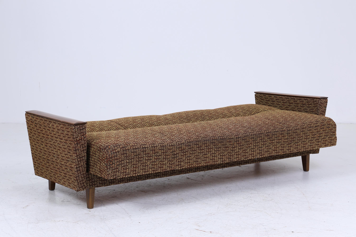 Vintage Sofa 60er Jahre | Mid Century Klapp  Couch Stoff Daybed Lounge Retro 70er