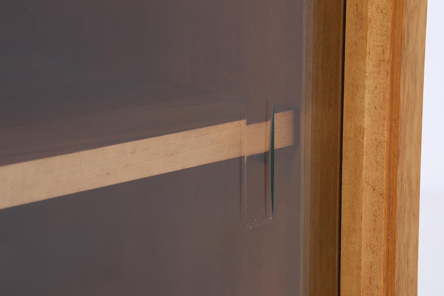 Vintage Glas Kommode 60er Jahre |  Platon Serie by Lothar Wegner -  Mid Century Vitrine Holz Design