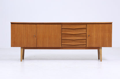 Mid Century Sideboard 60er Jahre | Vintage Schubladen Anrichte Holz Aufbewahrung