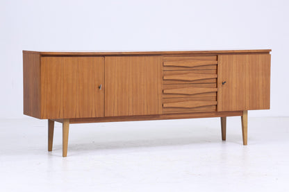 Mid Century Sideboard 60er Jahre | Vintage Schubladen Anrichte Holz Aufbewahrung