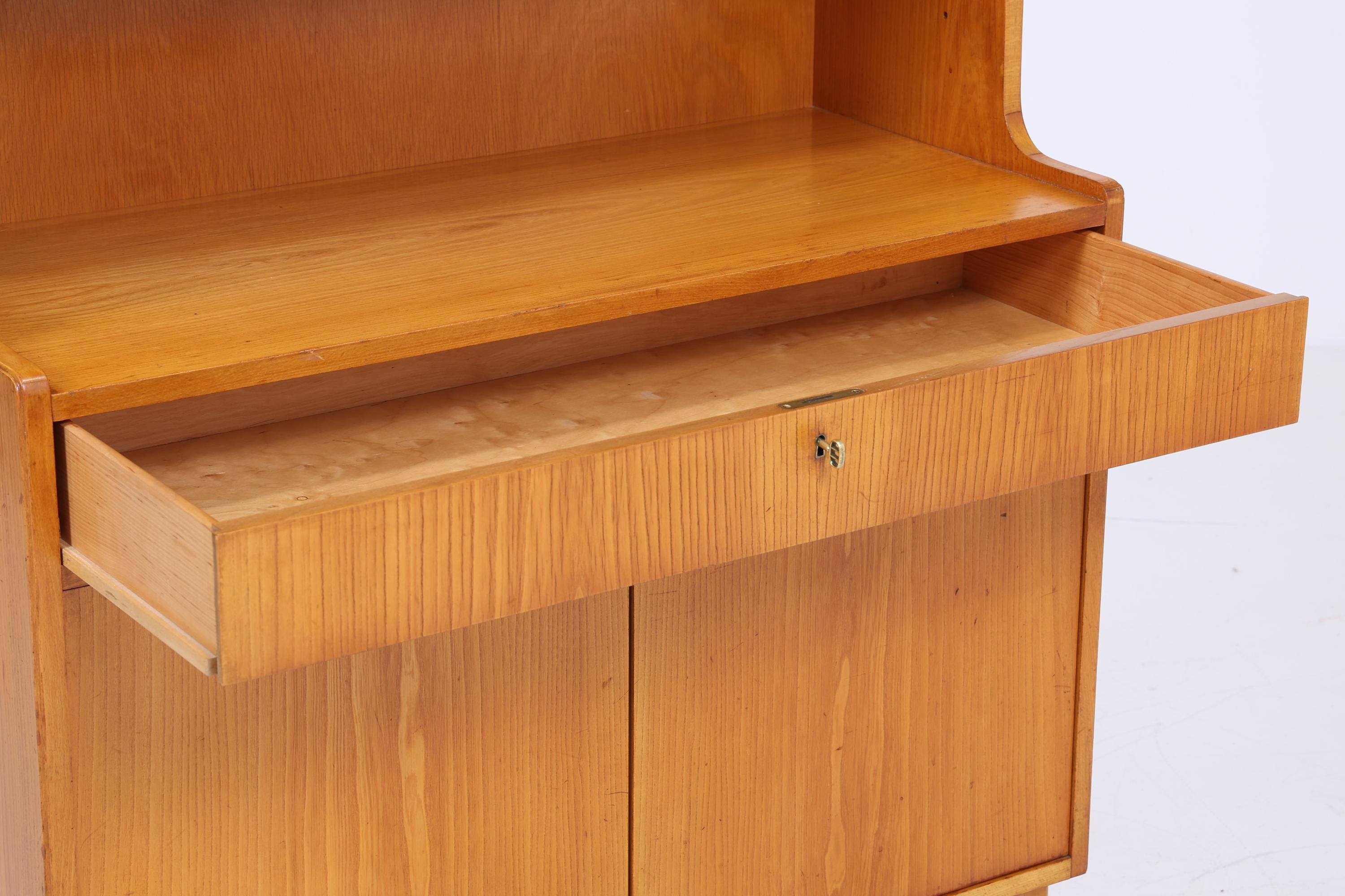 Vintage Regal 60erJahre | Mid Century Bücherregal Schmal | Retro Holz Aufbewahrung 70er Jahre
