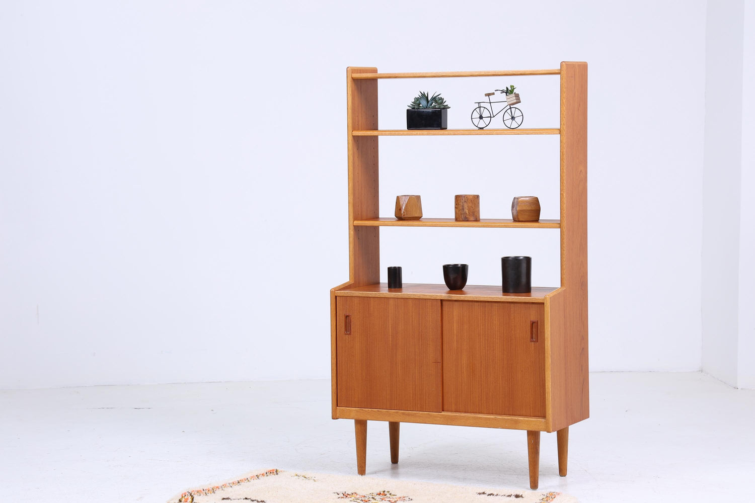 Mid-Century Regal 60er | Vintage Bücherregal | Retro Holz Aufbewahrung 70er Jahre