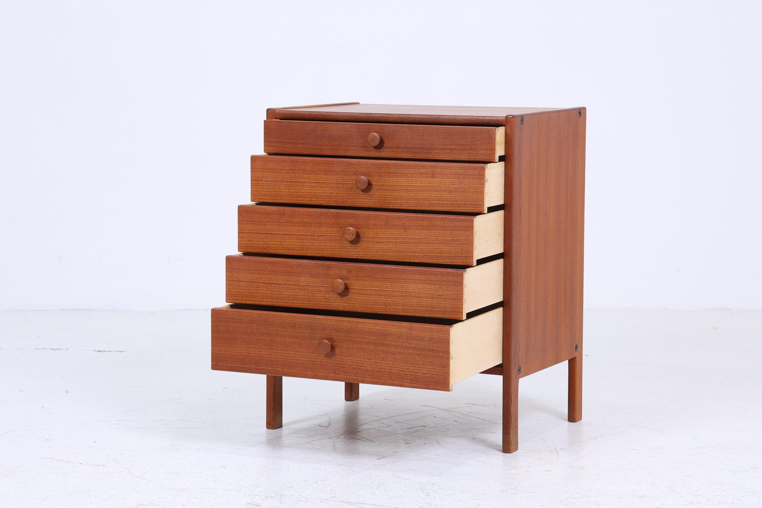 Wundervolle Vintage Teak Schubladen Kommode 60er Jahre | Mid Century Schrank Retro Holz Aufbewahrung