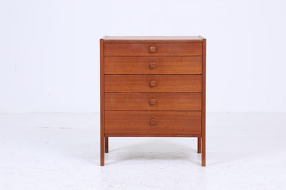 Wundervolle Vintage Teak Schubladen Kommode 60er Jahre | Mid Century Schrank Retro Holz Aufbewahrung