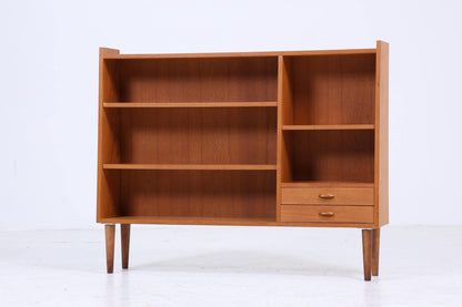 Vintage Teak Regal 60er Jahre | Mid Century Schubladen Vintage Flur BücherregalAufbewahrung Retro Holz