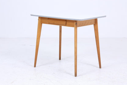 Klassischer Vintage Küchentisch 60er Jahre | Mid Century Esstisch Tisch Retro 70er Holz Resopal Schublade