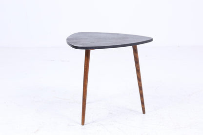 Schwarzer Vintage Beistelltisch | Mid Century Couchtisch | Telefontisch 60er Jahre