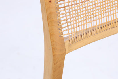 Wundervoller Vintage Stuhl mit Korbgeflecht | Mid Century Stuhl Esszimmerstühle Vintage Retro 60er