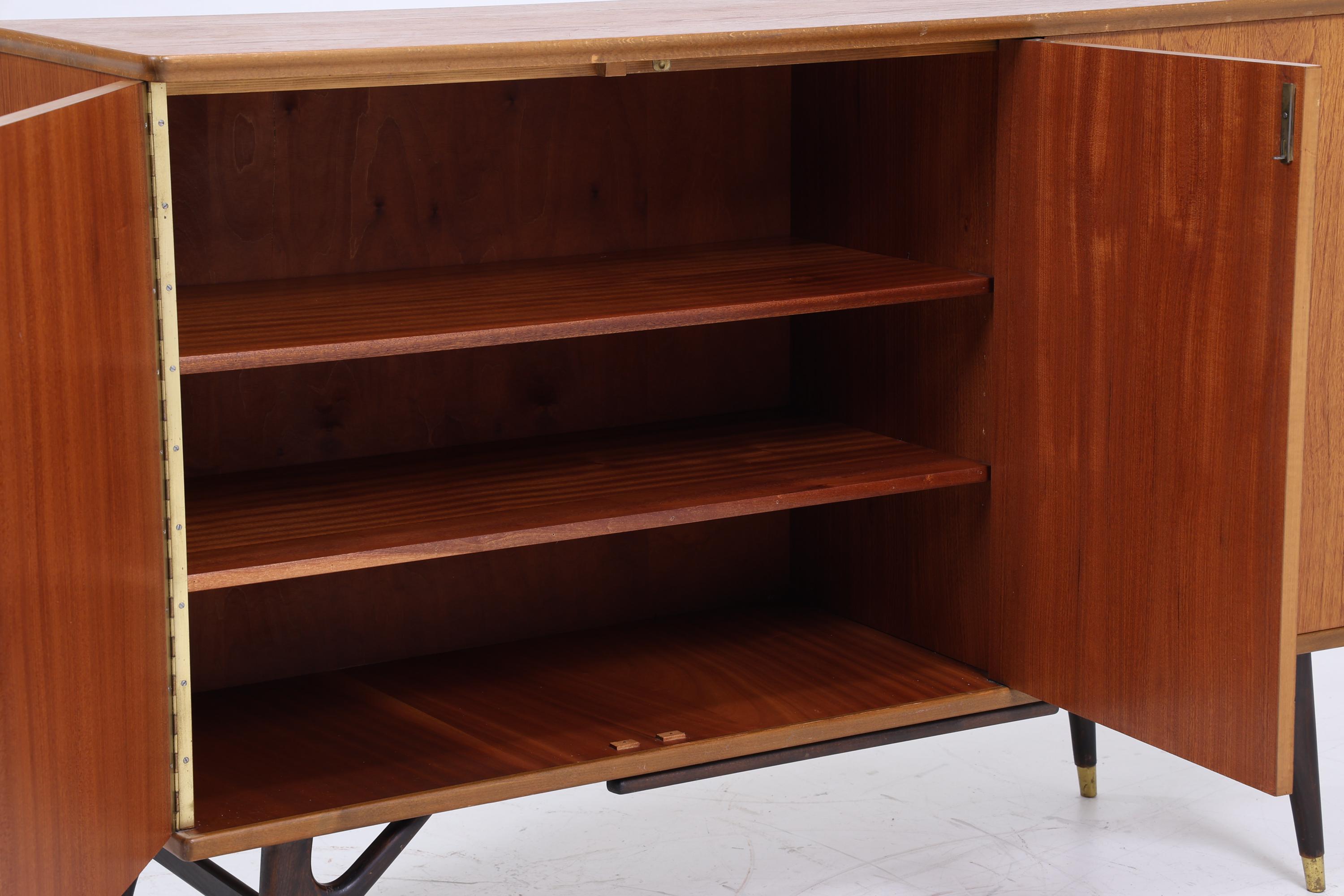 Wunderschönes Vintage Sideboard 60er Jahre | Mid Century AB Tabergsmöbler Highboard mit Intarsien | Retro  Schrank Aufbewahrung