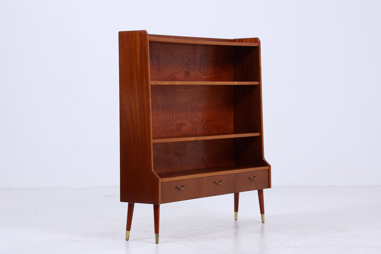 Vintage Regal 60er Jahre | Mid Century kleines Schubladen Bücherregal Sekretär Retro Holz Aufbewahrung