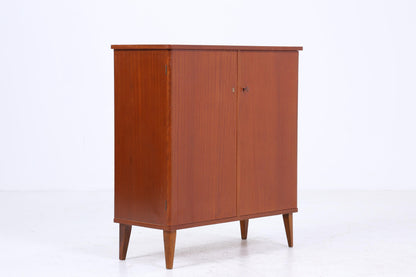 Zeitloser Vintage Schrank 60er Jahre | Mid Century Wäscheschrank Schubladen Fächerschrank Holz Retro Aufbewahrung