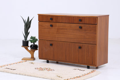 Vintage Kommode 60er Jahre | Mid Century Schubladen Schrank 60er Jahre Aufbewahrung Retro 70er Holz