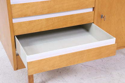 ❌SALE❌ Vintage Hellerau 794/9-16 Kommode aus Birkenholz | Mid Century Schubladen Schrank | Holz Aufbewahrung