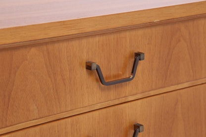 Vintage Nachttisch 60er Jahre | Mid Century Mini Kommode Schubladen | Stilvolle 70er Holz Aufbewahrung Schlafzimmer 1/2