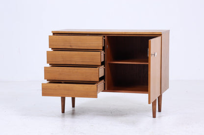 Vintage Nussbaum Schubladen Kommode 60er | Mid Century Schrank Aufbewahrung | Vintage Flur Aufbewahrung Retro Holz