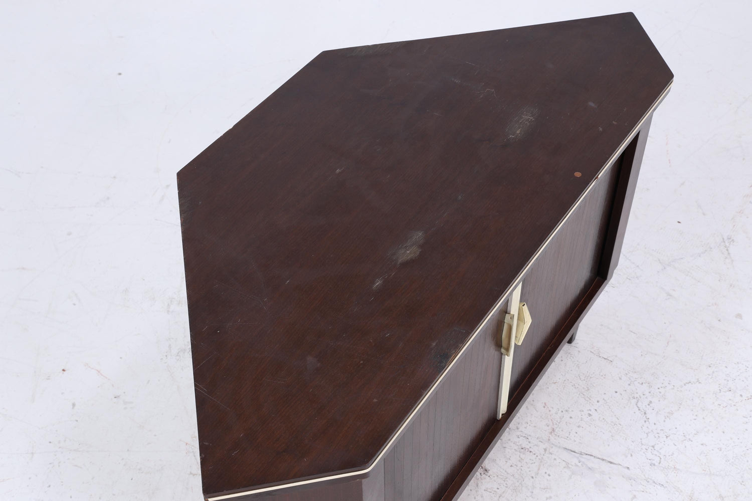Vintage Barschrank 60er Jahre | Mid Century Eckkommode Retro Schrank 70er Holz Aufbewahrung