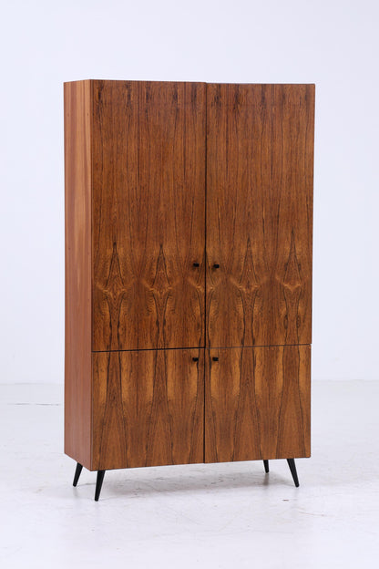 Vintage Wäscheschrank 60er Jahre | Mid Century Kleiderschrank Fächerschrank Retro Holz Schubladen Aufbewahrung