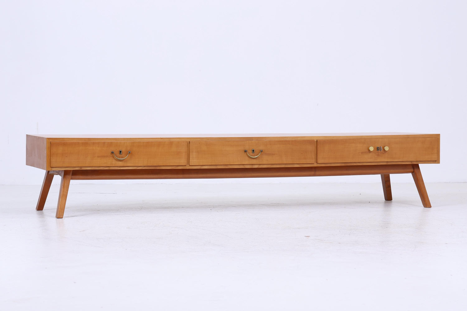 Vintage Lowboard 60er Jahre | Mid Century Sideboard mit Schubladen Retro Holz Aufbewahrung