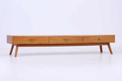 Vintage Lowboard 60er Jahre | Mid Century Sideboard mit Schubladen Retro Holz Aufbewahrung
