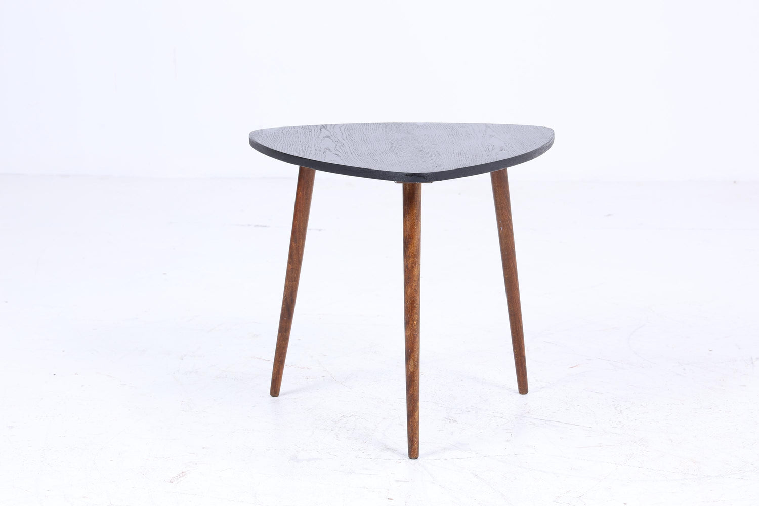 Schwarzer Vintage Beistelltisch | Mid Century Couchtisch | Telefontisch 60er Jahre