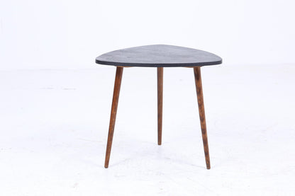 Schwarzer Vintage Beistelltisch | Mid Century Couchtisch | Telefontisch 60er Jahre