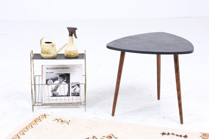 Schwarzer Vintage Beistelltisch | Mid Century Couchtisch | Telefontisch 60er Jahre