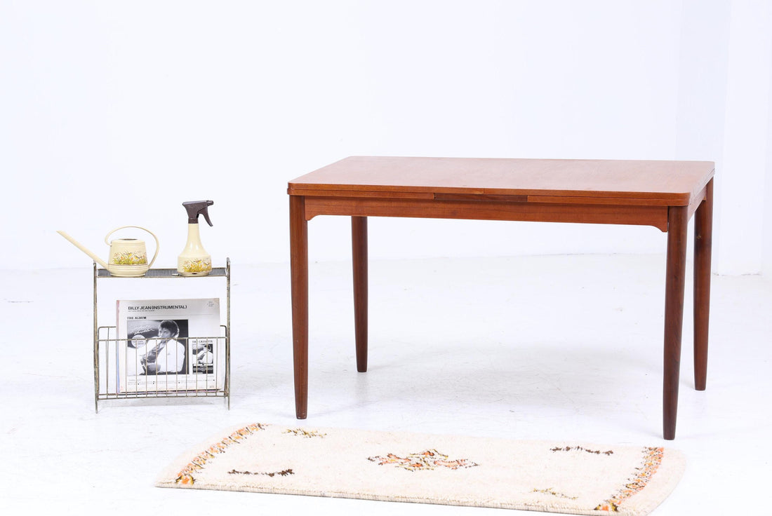 Vintage kitchen table 60s | Mid-century dining table retro 70s wooden extendable