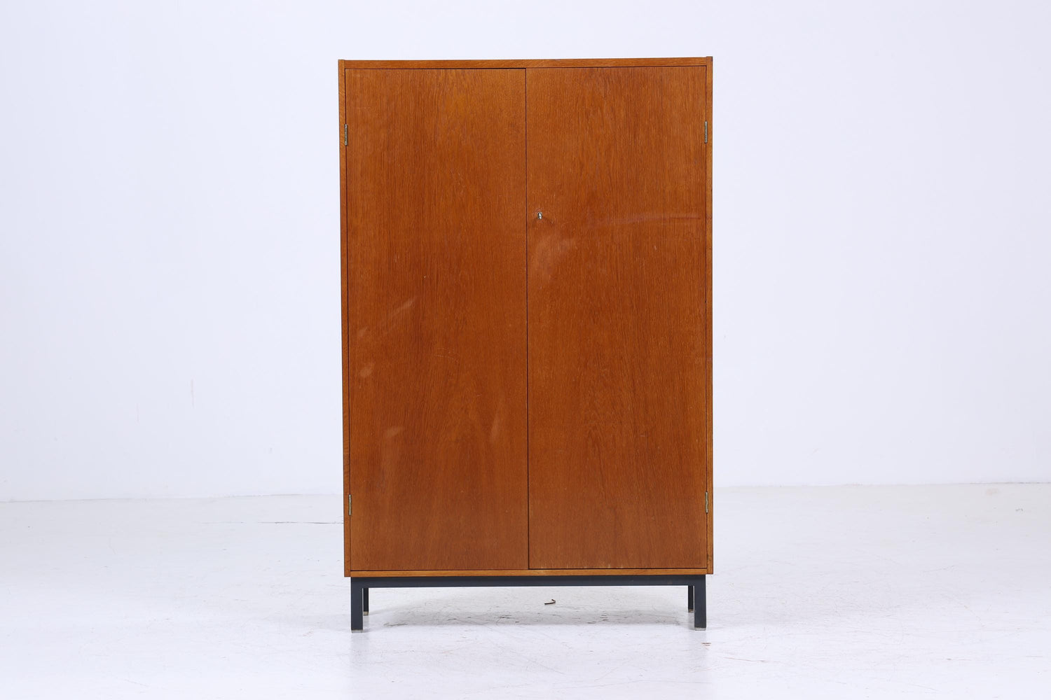 Vintage Teak Fächerschrank 60er Jahre | Mid Century Wäscheschrank Schrank Holz Retro Aufbewahrung