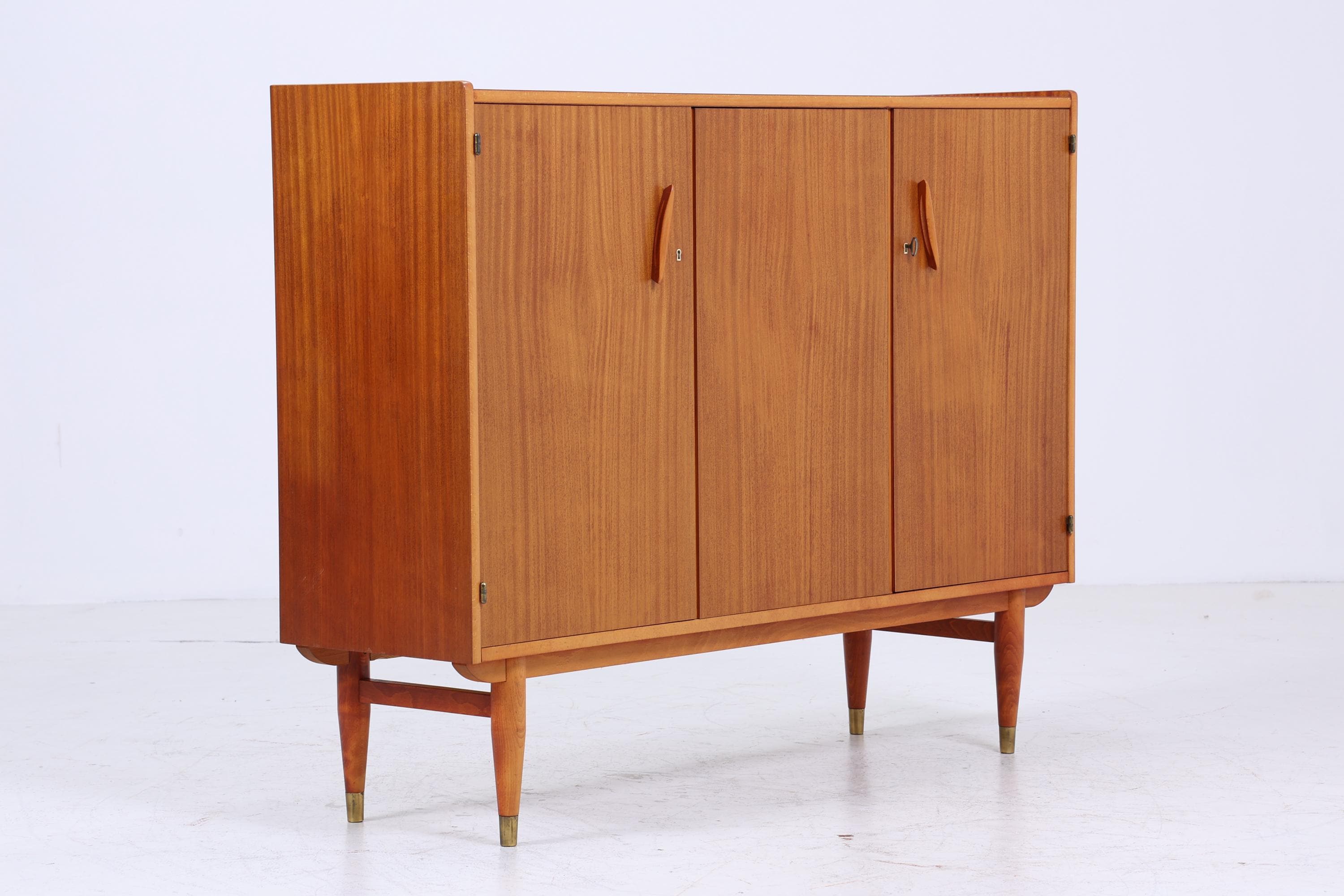 Wunderschönes Vintage Highboard 60er Jahre | Mid Century Sideboard Schubladen Schrank Holz Aufbewahrung