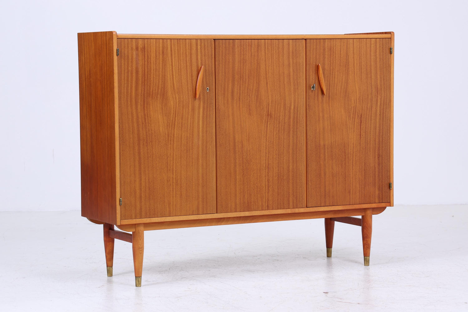 Wunderschönes Vintage Highboard 60er Jahre | Mid Century Sideboard Schubladen Schrank Holz Aufbewahrung