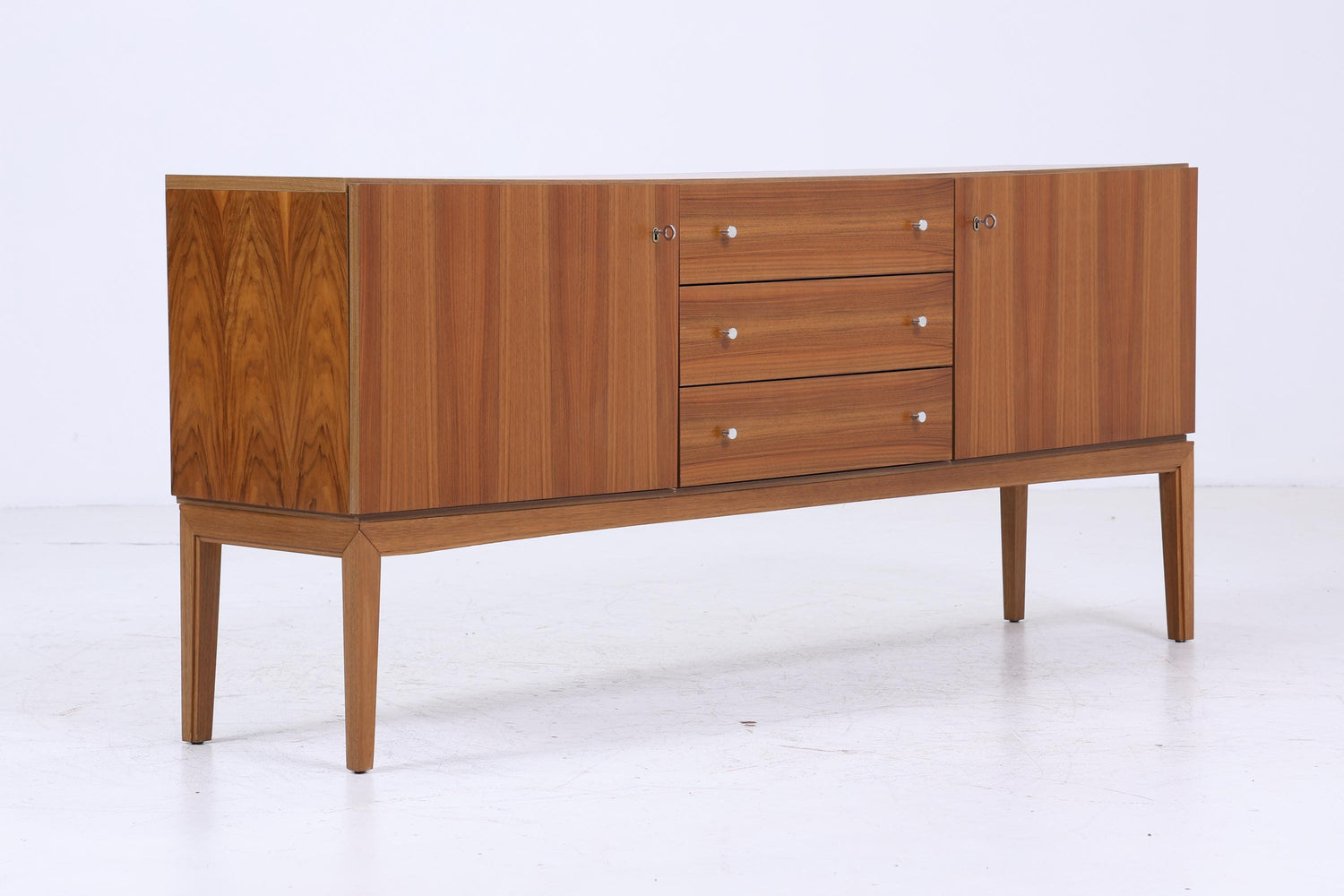 Vintage Sideboard von OTT aus den 60ern | Mid Century TV Board mit Schubladen &amp; Fächern Lowboard Retro Holz Aufbewahrung