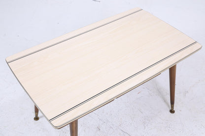 Vintage Kurbeltisch aus den 60ern | Mid Century Küchentisch Esstisch Tisch Retro 70er Holz mit Resopalplatte