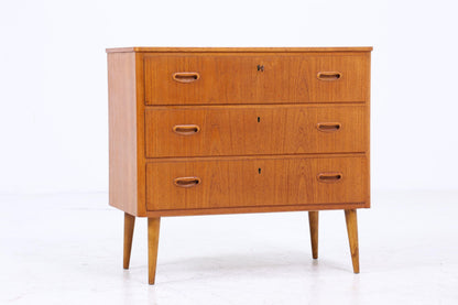 Vintage Teak Schubladen Kommode 60er Jahre | Mid Century Schrank | Retro Holz Aufbewahrung