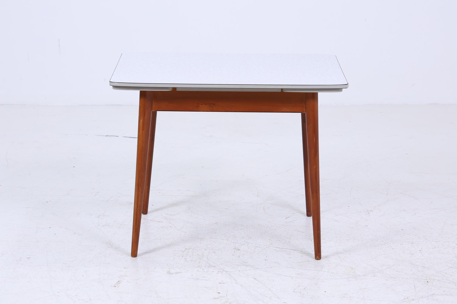 Klassischer Vintage Küchentisch 60er Jahre | Mid Century Esstisch Tisch Retro 70er Holz Resopal Ausziehbar