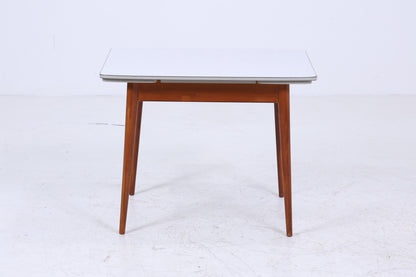 Klassischer Vintage Küchentisch 60er Jahre | Mid Century Esstisch Tisch Retro 70er Holz Resopal Ausziehbar