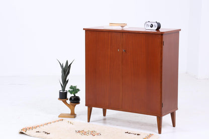 Zeitloser Vintage Schrank 60er Jahre | Mid Century Wäscheschrank Schubladen Fächerschrank Holz Retro Aufbewahrung