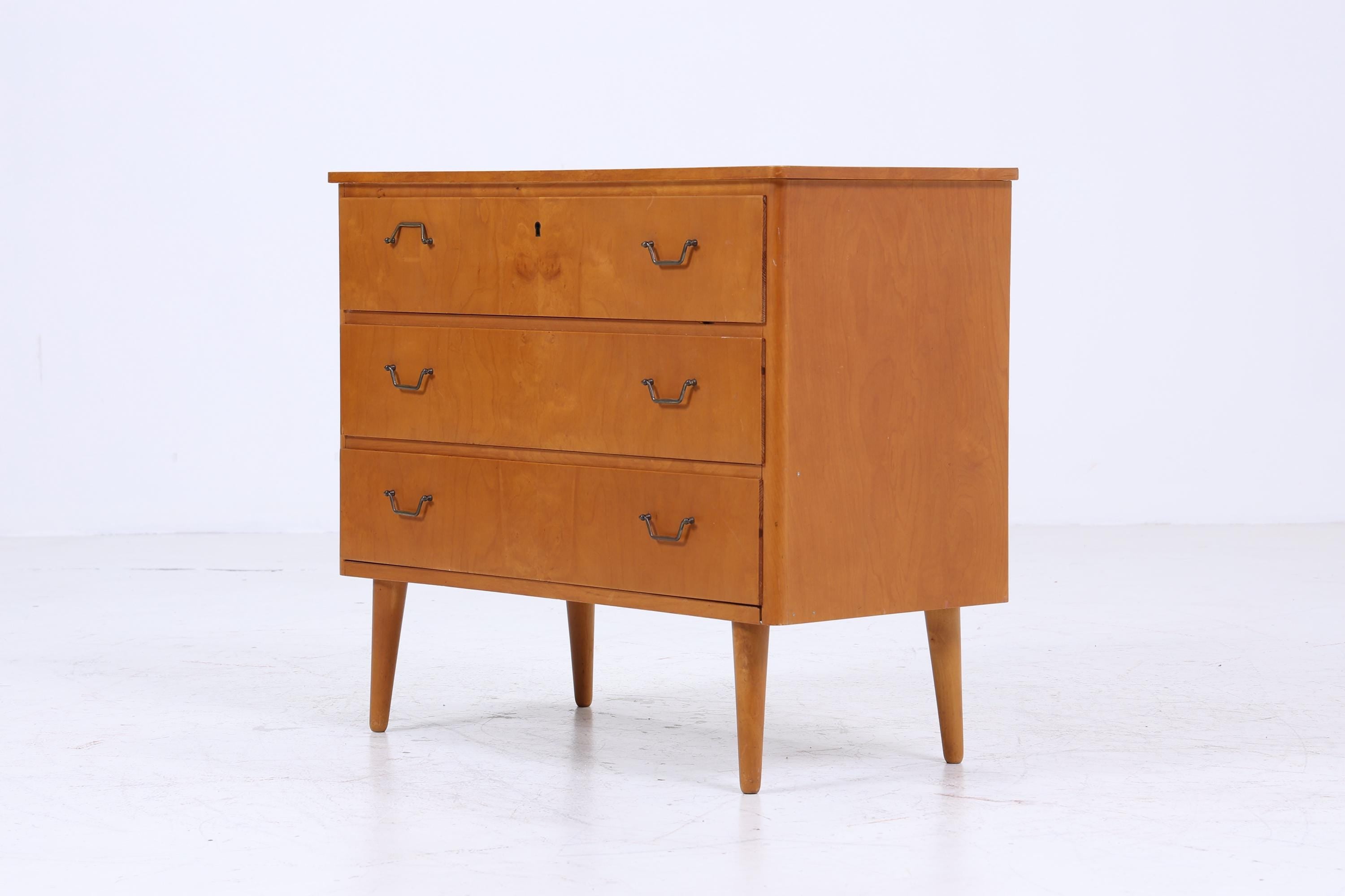 Vintage Schubladen Kommode | Mid Century Schubladen Schrank |  60er 70er Jahre Holz Aufbewahrung
