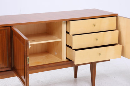 Vintage Sideboard 60er Jahre | Mid Century TV Board mit Schubladen Retro Holz Aufbewahrung