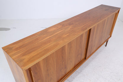 Vintage Sideboard 60er Jahre | Mid Century Schubladen Nussbaum Anrichte Holz Aufbewahrung
