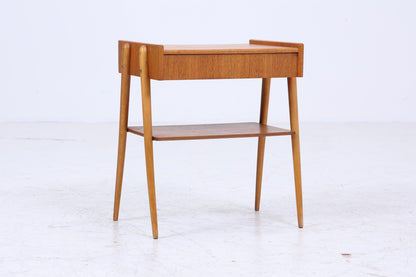 2 Vintage Teak Nachttische AB Carlström | Mid Century Nachttisch 60er Jahre | Designer Beistelltische aus Echtholz