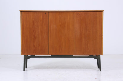 Vintage Highboard 60er Jahre | Mid Century Sideboard Schubladen Schrank Holz Aufbewahrung