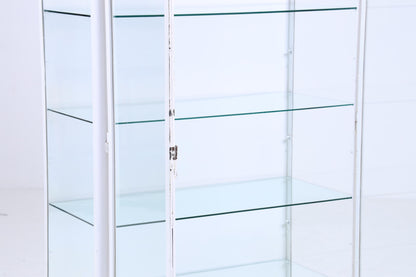 Großer Vintage Medizinschrank 40er Jahre | Mid Century Glas Schrank | Vitrine  Aufbewahrung